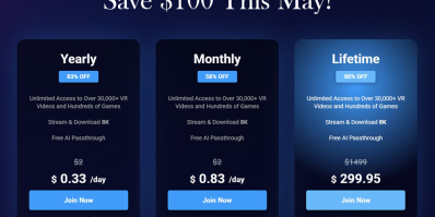 VRPorn.com Launches Limited - Time Lifetime Membership Discount – Save $100 This May!