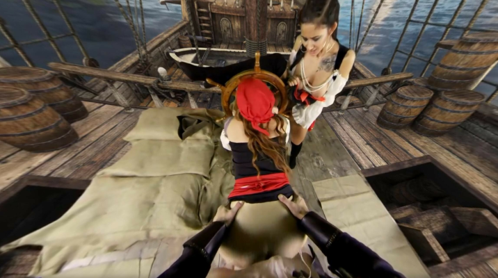 Darcia Lee & Foxy Sanie in Epic Pirate VR Threesome - Image 3