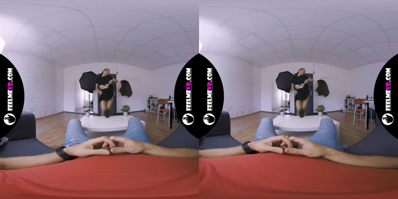 VR180 Polina Dances Private Lapdance And Rips Pantyhose And Masturbates - Image 1