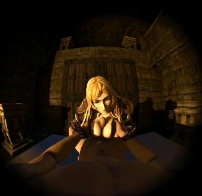 Five's Sensual Titty Rub in Dungeon VR Parody - Image 4