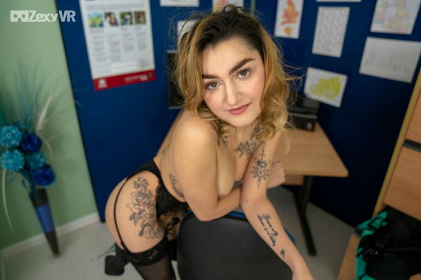 Callie T Stuns in Seductive Office Tease - Image 4