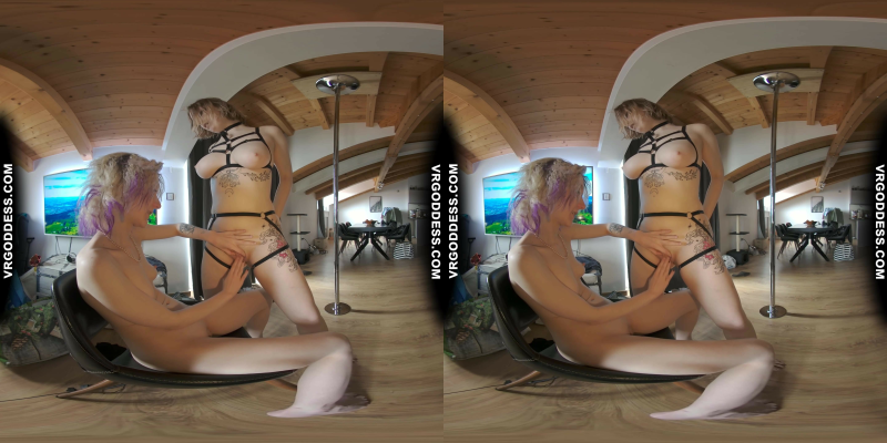 Diana And Ingrida Giving Each other Sexy Striptease Lapdances Fingering Pussies On Vacation - Image 9