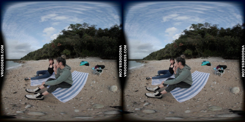 Josie and Sofie Nude Beach VR Adventure - Image 1