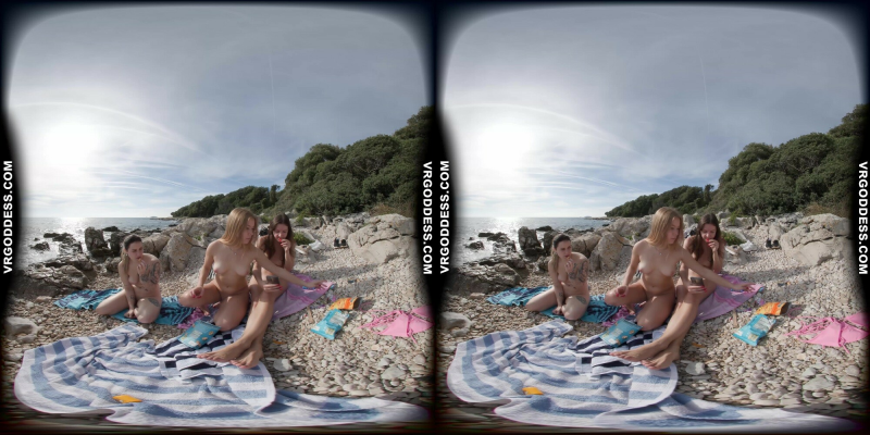 Kristina, Emmux & Rebeka Ruby Beach Picnic Fun - Image 7