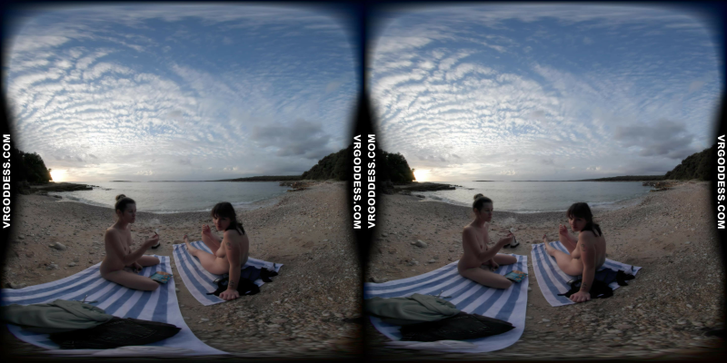 Josie and Sofie Nude Beach VR Adventure - Image 5
