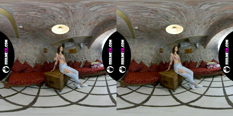 Virtual Reality Nude Photosession Backstage With Teenager Viola Kat - Image 1