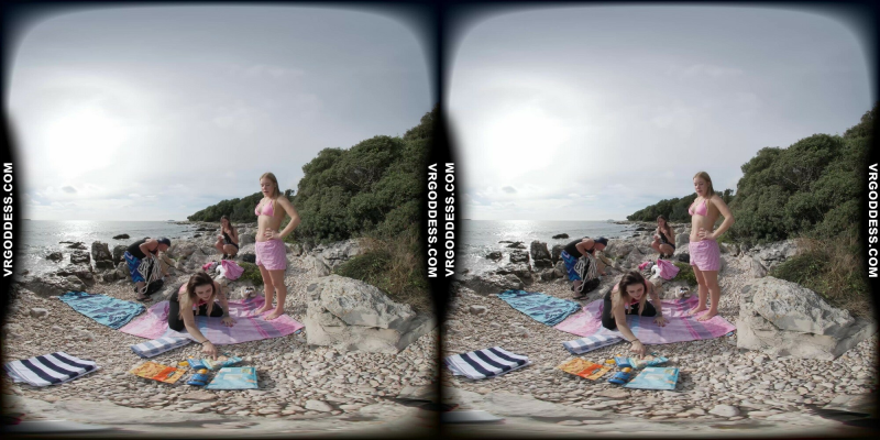 Kristina, Emmux & Rebeka Ruby Beach Picnic Fun - Image 1
