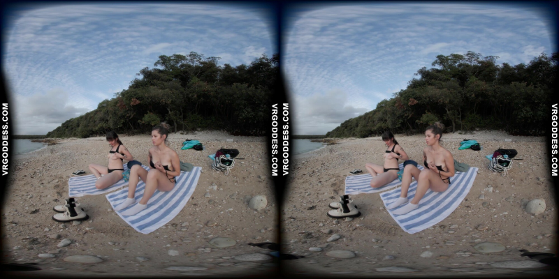 Josie and Sofie Nude Beach VR Adventure - Image 2