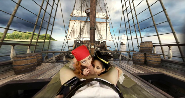 Darcia Lee & Foxy Sanie in Epic Pirate VR Threesome - Image 2