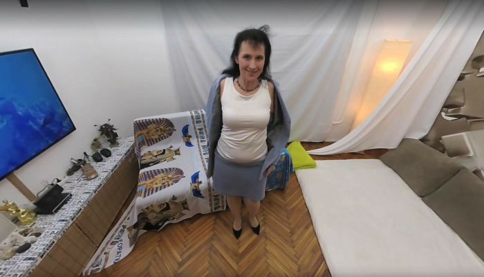 Hairy Mature Lady Sissy Wants To Suck And Fuck in VR - Image 1