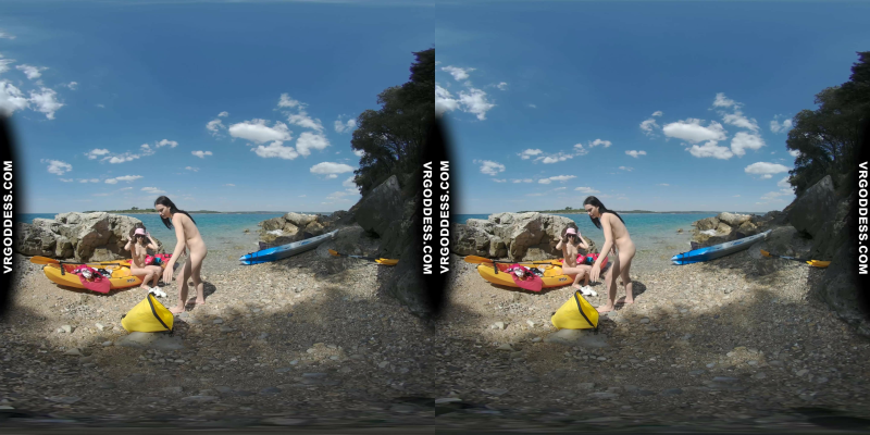 Matty And Josie Kayaking On Vacation Hiking Nude On Abandoned Island - Image 2