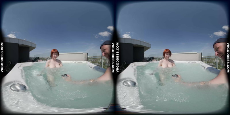 Lily Mays Steamy Rooftop Jacuzzi Solo Play - Image 10