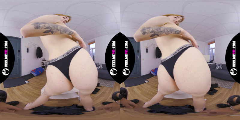 Redhead Big Tits Teen Lilly Mays Virtual Reality Striptease - Image 5