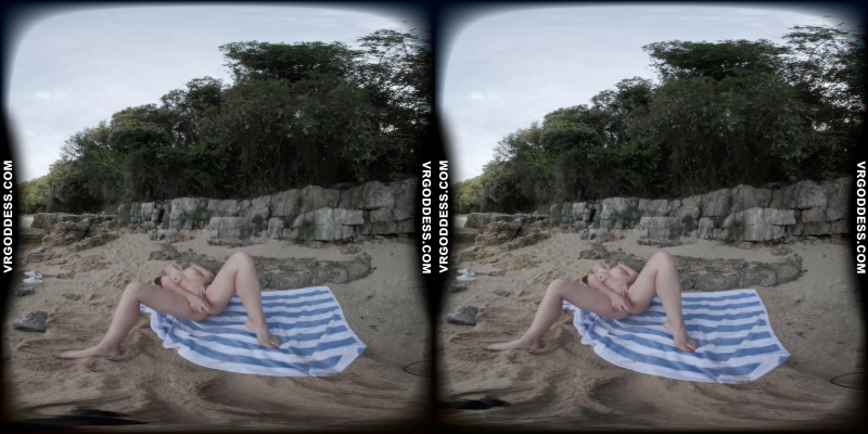 Mira's Tropical Beach Solo Tease in 8K VR - Image 6