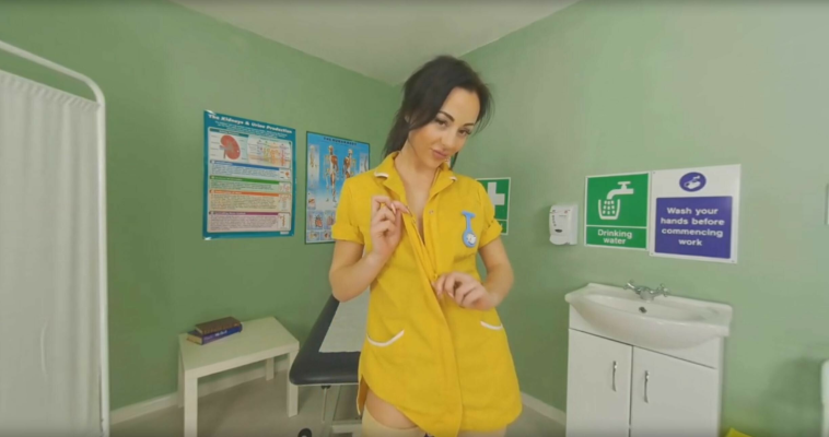 Candy J Hot Student Nurse in 4K VR Action - Image 1