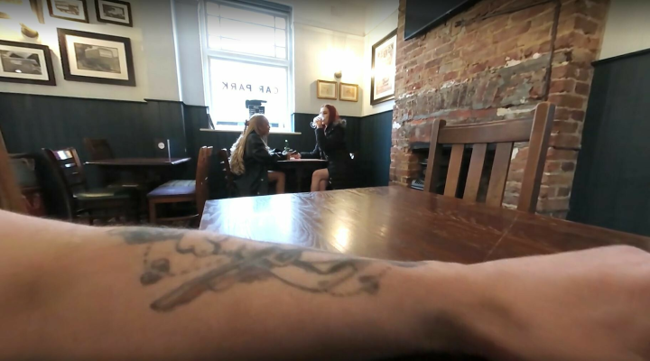 Pub Hook-Up Thrill with Bluelah & Gigi Rouge - Image 1